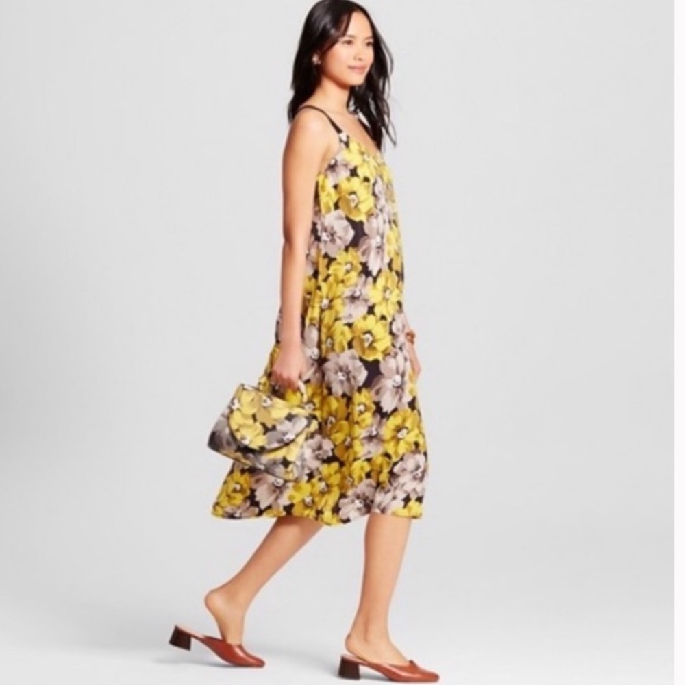 Who What Wear Floral Midi Dress
